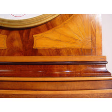 Load image into Gallery viewer, An English Edwardian Flame Mahogany And Satinwood Banded Bracket Clock Retailed by J.W Benson