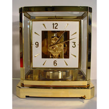 Load image into Gallery viewer, A Rarer Square Dial 1960 Jaeger Le Coultre bell-jar case Swiss atmos clock