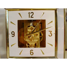 Load image into Gallery viewer, A Rarer Square Dial 1960 Jaeger Le Coultre bell-jar case Swiss atmos clock