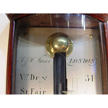 Load image into Gallery viewer, A Fine Regency Mahogany London Made Flat-to-the-wall Bow fronted Stick Barometer