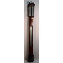 Load image into Gallery viewer, A Fine Regency Mahogany London Made Flat-to-the-wall Bow fronted Stick Barometer
