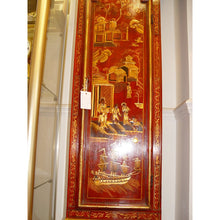Load image into Gallery viewer, A 1780 Red Japanned And Poly Chrome Gilt Chinoiserie longcase clock By William Cox, London