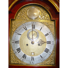 Load image into Gallery viewer, A 1780 Red Japanned And Poly Chrome Gilt Chinoiserie longcase clock By William Cox, London
