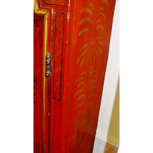 Load image into Gallery viewer, A 1780 Red Japanned And Poly Chrome Gilt Chinoiserie longcase clock By William Cox, London