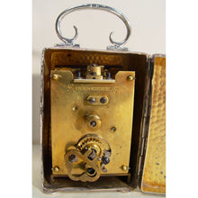 Load image into Gallery viewer, A 1903 Large Silver 8-day Birmingham Hallmarked Timepiece Clock By Henry Matthews