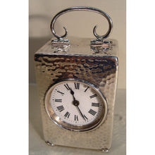 Load image into Gallery viewer, A 1903 Large Silver 8-day Birmingham Hallmarked Timepiece Clock By Henry Matthews