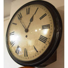 Load image into Gallery viewer, A English Mid Victorian Ebonised Mahogany 12-Inch Convex Dial Clock
