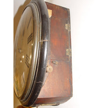 Load image into Gallery viewer, A English Mid Victorian Ebonised Mahogany 12-Inch Convex Dial Clock