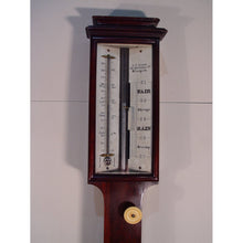 Load image into Gallery viewer, S. P. COHEN, 105 BUCHANAN ST. GLASGOW A 19TH CENTURY FIGURED MAHOGANY CASED STICK BAROMETER
