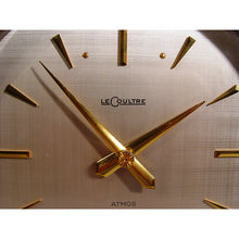 Load image into Gallery viewer, A Rare Rhodium Plated 1970's Swiss Bollard Model Atmos Clock In An Arch Topped Case