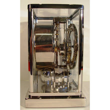 Load image into Gallery viewer, A Rare Early 1950's Rhodium Plated Jaeger Le Coultre Classic Model Swiss Atmos Clock With Roman Numerals