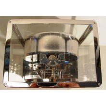 Load image into Gallery viewer, A Rare Early 1950's Rhodium Plated Jaeger Le Coultre Classic Model Swiss Atmos Clock With Roman Numerals