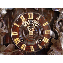 Load image into Gallery viewer, A Large Black Forest 8-day Twin Fusee Table Standing Cuckoo Clock By Beha,