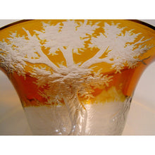 Load image into Gallery viewer, A Decorative Arts Glass Bohemian Czech Centrepiece Bowl w/Animal Decoration