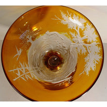 Load image into Gallery viewer, A Decorative Arts Glass Bohemian Czech Centrepiece Bowl w/Animal Decoration