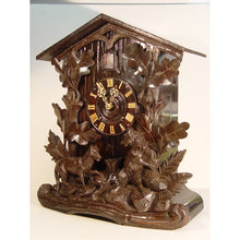 Load image into Gallery viewer, A Large Black Forest 8-day Twin Fusee Table Standing Cuckoo Clock By Beha,
