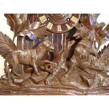 Load image into Gallery viewer, A Large Black Forest 8-day Twin Fusee Table Standing Cuckoo Clock By Beha,