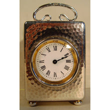 Load image into Gallery viewer, A 1904 Small Silver 8-day London Hallmarked Timepiece Clock