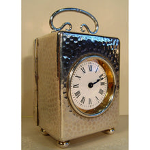 Load image into Gallery viewer, A 1904 Small Silver 8-day London Hallmarked Timepiece Clock