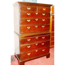 Load image into Gallery viewer, An English Good Early Small Size Late 18th-century Oak Tallboy