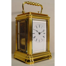 Load image into Gallery viewer, A Mid 19th Century French Gilt Bronze Gorge Case Repeating Carriage Clock
