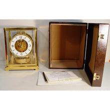 Load image into Gallery viewer, A Very Original And Good Condition 1980’s Jaeger Le Coultre Classic Model Swiss Atmos Clock With Box And Papers,
