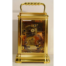 Load image into Gallery viewer, A Mid 19th Century French Gilt Bronze Gorge Case Repeating Carriage Clock
