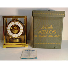 Load image into Gallery viewer, A 1960’s Jaeger Le Coultre Classic Model Swiss Atmos Clock With Dagger Dial Box And Papers