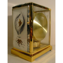 Load image into Gallery viewer, A 1960,s Jaeger Le Coultre White Marina Swiss Atmos Clock, Fish Model