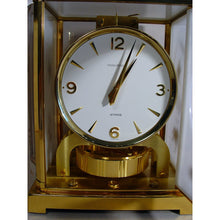 Load image into Gallery viewer, A 1960,s Jaeger Le Coultre White Marina Swiss Atmos Clock, Fish Model