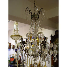 Load image into Gallery viewer, A Medium Size Decorative French Mid 19th Century (Glass Covered) Bronze Open-Cage Antique Chandelier With 6-Lights