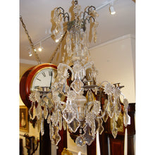 Load image into Gallery viewer, A Medium Size Decorative French Mid 19th Century (Glass Covered) Bronze Open-Cage Antique Chandelier With 6-Lights