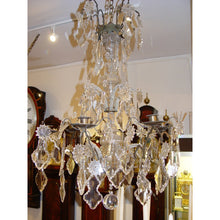 Load image into Gallery viewer, A Medium Size Decorative French Mid 19th Century (Glass Covered) Bronze Open-Cage Antique Chandelier With 6-Lights