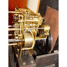 Load image into Gallery viewer, A Victorian Weight Driven Miniature Westminster Chime Grandmother Clock JJ Elliot  & Co, London