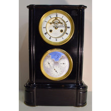 Load image into Gallery viewer, A 19th Century French Perpetual Calendar Slate Clock Retailed By Gabriel, London