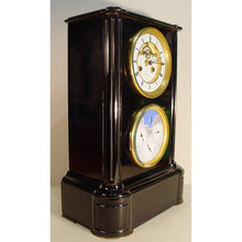 Load image into Gallery viewer, A 19th Century French Perpetual Calendar Slate Clock Retailed By Gabriel, London