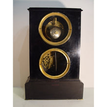 Load image into Gallery viewer, A 19th Century French Perpetual Calendar Slate Clock Retailed By Gabriel, London