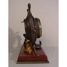 Load image into Gallery viewer, A French Late 19th Century Industrial Ships Wheel Timepiece Clock