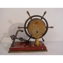 Load image into Gallery viewer, A French Late 19th Century Industrial Ships Wheel Timepiece Clock