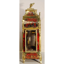 Load image into Gallery viewer, A Fine Quality Red Tortoiseshell And Cut Brass French Boulle Clock Retailed By Miroy,Paris
