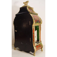 Load image into Gallery viewer, A Fine Quality Red Tortoiseshell And Cut Brass French Boulle Clock Retailed By Miroy,Paris