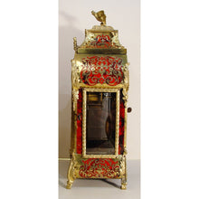 Load image into Gallery viewer, A Fine Quality Red Tortoiseshell And Cut Brass French Boulle Clock Retailed By Miroy,Paris