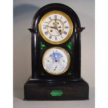 Load image into Gallery viewer, A 19th c French Perpetual Calendar/Equation Of time Slate Clock By Brocot