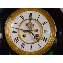 Load image into Gallery viewer, A 19th c French Perpetual Calendar/Equation Of time Slate Clock By Brocot