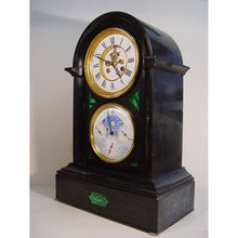 Load image into Gallery viewer, A 19th c French Perpetual Calendar/Equation Of time Slate Clock By Brocot