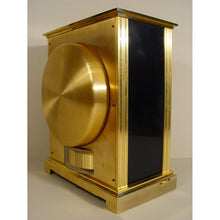 Load image into Gallery viewer, A Very Good Condition 1970’s Jaeger Le Coultre Swiss Atmos Clock With Black Enamel Sides