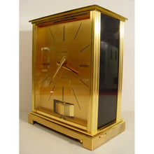 Load image into Gallery viewer, A Very Good Condition 1970’s Jaeger Le Coultre Swiss Atmos Clock With Black Enamel Sides