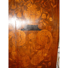 Load image into Gallery viewer, A DUTCH WALNUT, OAK AND MARQUETRY SERPENTINE CHEST OF DRAWERS