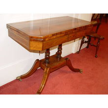 Load image into Gallery viewer, An English Regency Rosewood And Brass Inlayed Card Table