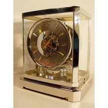 Load image into Gallery viewer, A Very Rare 519 Cal Rhodium Plated 1953 Le Coultre Bell-Jar Model Swiss Atmos Clock With A Silver Dial (RESERVED)